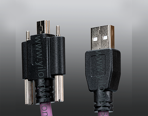 珠海工業相機專用Micro USB2.0高柔帶螺絲鎖扣線材